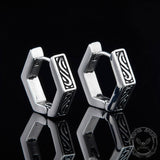 Simple Hexagon Stainless Steel Geometric Stud Earrings