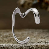 Simple Irregular Geometric Alloy Ear Cuffs