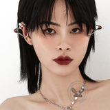 Simple Irregular Geometric Alloy Ear Cuffs