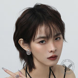 Simple Little Devil Tassel Alloy Stud Earrings