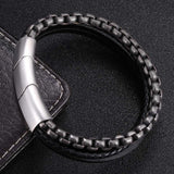 Simple Multi-layer Braided Stainless Steel Bracelet