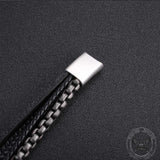 Simple Multi-layer Braided Stainless Steel Bracelet