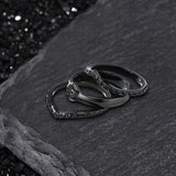 Simple Petal Stainless Steel Stacked Ring