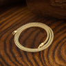 Simple Solid Color Jewelry Buckle Stainless Steel Necklace
