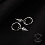 Simple Spearhead Stainless Steel Hoop Earrings
