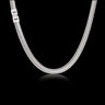 Simple Stainless Steel Flat Snake Chain