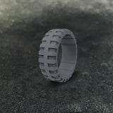 Simple Tire Pattern Silicone Ring