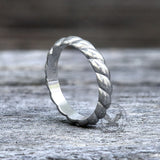 Simple Twist Stainless Steel Ring