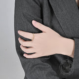 Simple V Shaped Curved Stainless Steel Ring