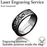 Simple Vine Pattern Stainless Steel Ring