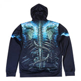 Skeleton Battle Polyester skull Hoodies
