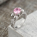 Skeleton Guard Zircon Stainless Steel Skull Ring