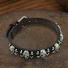 Skull Alloy Leather Punk Bracelet