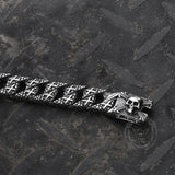 Skull and Cross Stainless Steel Bracelet