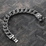Skull and Cross Stainless Steel Bracelet