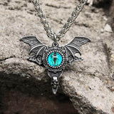 Skull Butterfly Demon Eye Stainless Steel Pendant