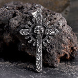 Skull Cross Stainless Steel Pendant Necklace