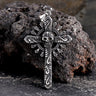 Skull Cross Stainless Steel Pendant Necklace