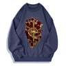 Dagger Rose Cotton Skull Sweatshirt