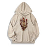 Skull Dagger Rose Cotton Pullover Hoodie