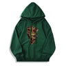 Skull Dagger Rose Cotton Pullover Hoodie