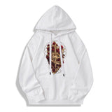 Skull Dagger Rose Cotton Pullover Hoodie