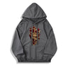 Skull Dagger Rose Cotton Pullover Hoodie