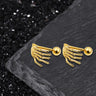Skull Hand Stainless Steel Piercing Earrings