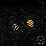 Skull Hand Stainless Steel Piercing Earrings