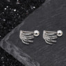 Skull Hand Stainless Steel Piercing Earrings