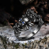 Skull King Brass Gothic Ring
