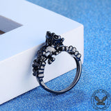Skull King Brass Gothic Ring