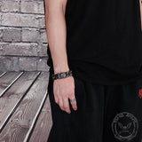 Retro Stainless Steel Skull Bracelet