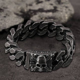 Retro Stainless Steel Skull Bracelet