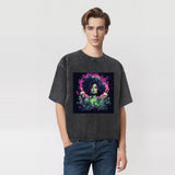 Skulls Surrounding Beauty Washed T-shirt