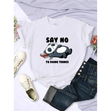 "Say No To Doing Thing" Sleeping Panda  T-Shirts