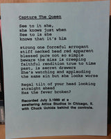 Capture The Queen (7" VINYL) | Near Mint (NM) Very Good Plus (VG+)