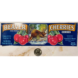 Snag This Groovy 70s Beaver Cherries Crate Label