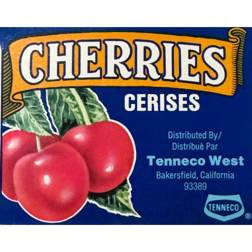 Snag This Groovy 70s Beaver Cherries Crate Label