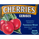 Snag This Groovy 70s Beaver Cherries Crate Label