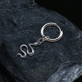 Snake Stainless Steel Punk Earrings