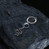Snake Stainless Steel Punk Earrings