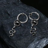 Snake Stainless Steel Punk Earrings