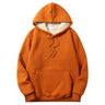 Solid Color Multicolor Warm Fleece Sherpa Lined Hoodie