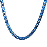 Solid Color Curb Link Chain Stainless Steel Necklace