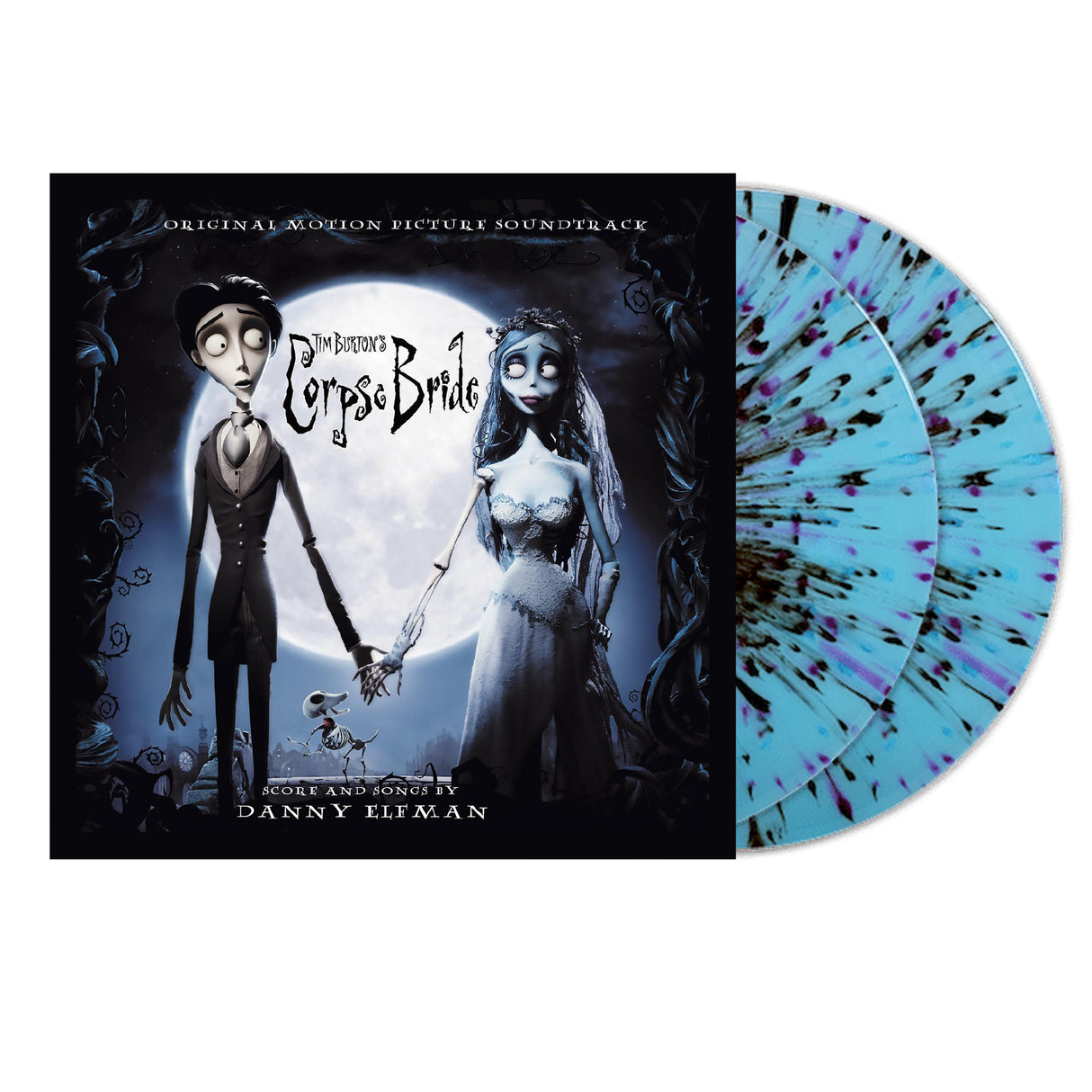 (PRE-ORDER 10/10/25) Corpse Bride--Original Motion Picture Soundtrack (Blue Moon With Purple & Black Ghost Splatter 2xVinyl) | Mint (M) Mint (M)