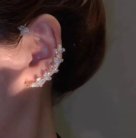Women's Zircon Wheat Earrings Without Pierced Earrings - Lootquake