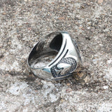 Spades Skull Stainless Steel Ring