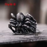 Spider Stainless Steel Animal Ring