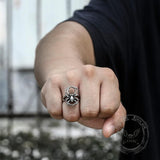 Spider Stainless Steel Biker Ring
